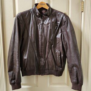 GERONIMO Leather bomber Jacket
